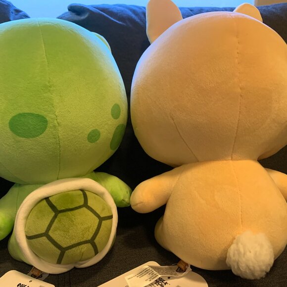 Milk and Mocha Bear Plush SET Turtle Mocha 12" Bunny Milk 14" Inch Bear NWT - Picture 3 of 8